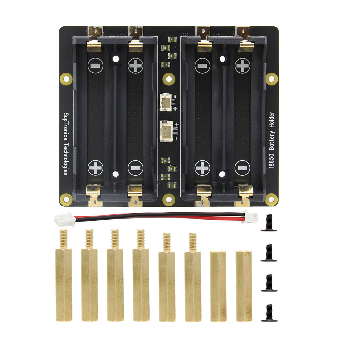 Geekworm X708-A1 8-cell 18650 Battery Holder for X708/X750/X728 UPS