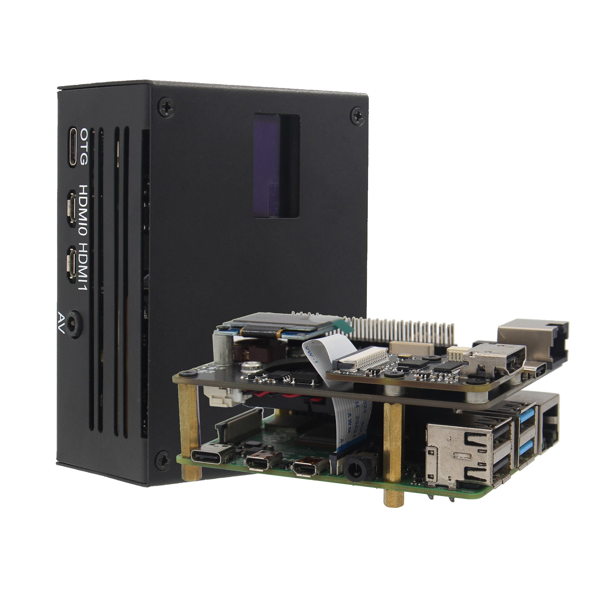 Kvm Mobile Raspberry Pi Geekworm KVM-A3 Kit for Raspberry Pi 4 Open-source KVM Over IP