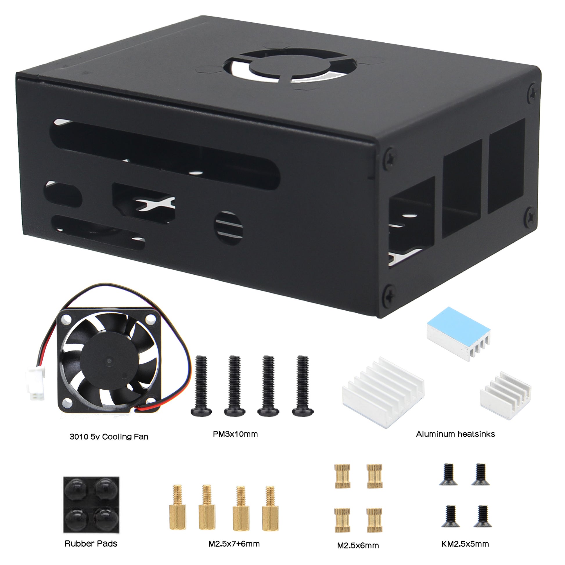 Geekworm X728-A1 Cooling Fan Board For Raspberry Pi 4/3B+/3B/2B - Heat Dissipation Expansion