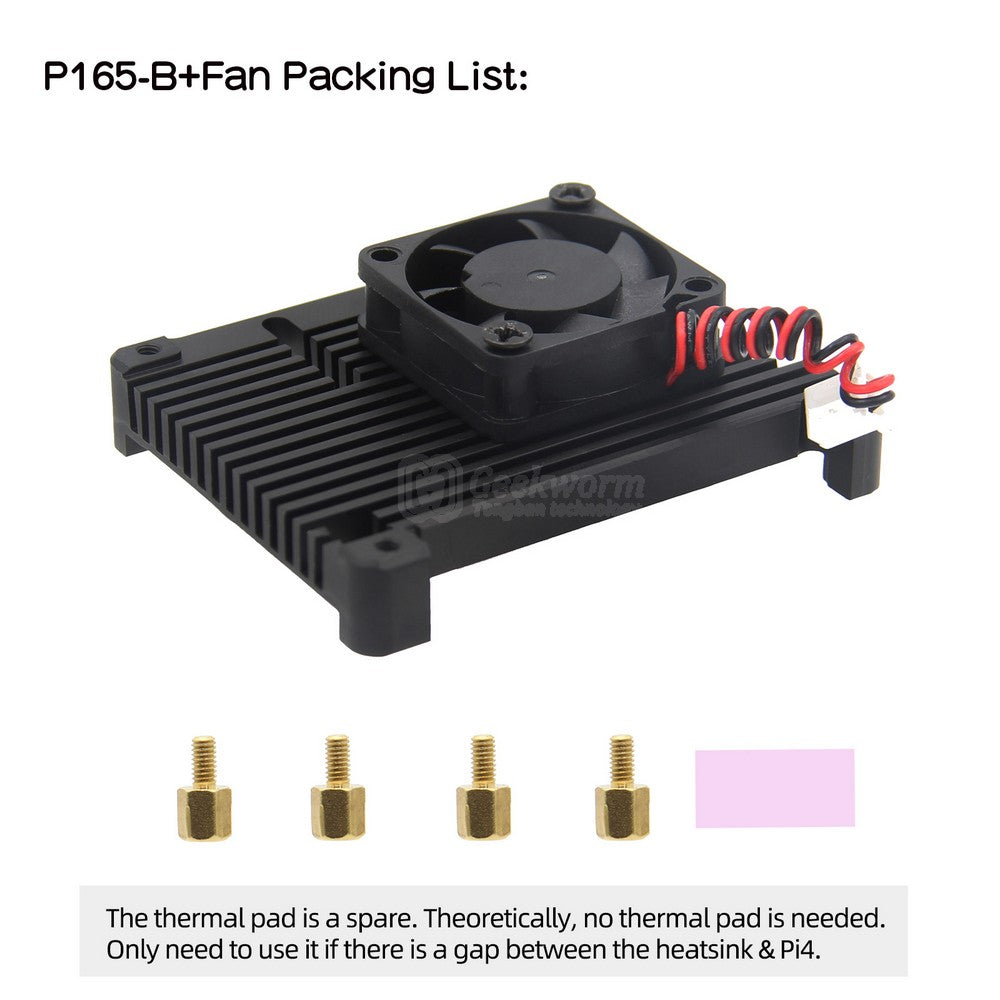 Raspberry Pi 4 11mm Embedded Heatsink (P165-B)