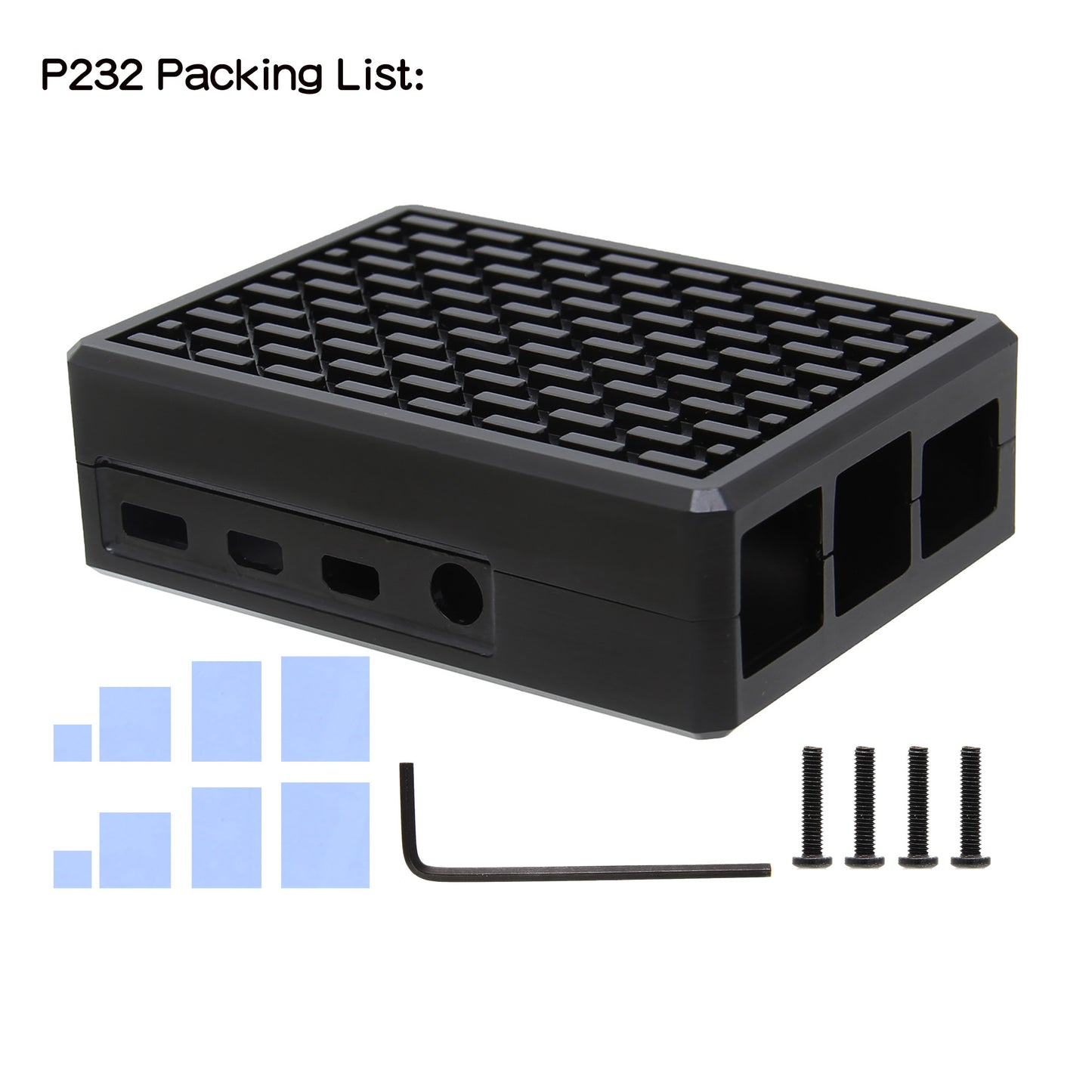 Geekworm Raspberry Pi 4 Aluminum Alloy Passive Cooling Heatsink Case (P232)