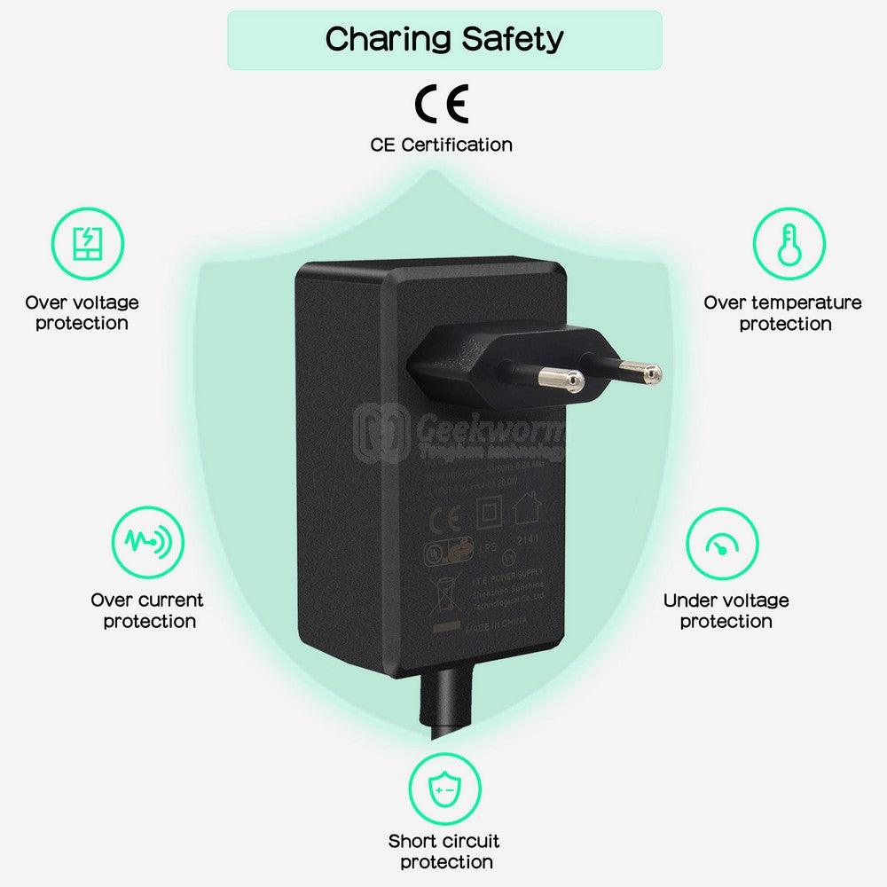 20W 5V 4A USB Type-C Power Adapter for Orange Pi 5/5B/5 Plus/Pi 4/Pi 3/3B /Pi Zero2/Pi Zero 3/Pi R1 Plus