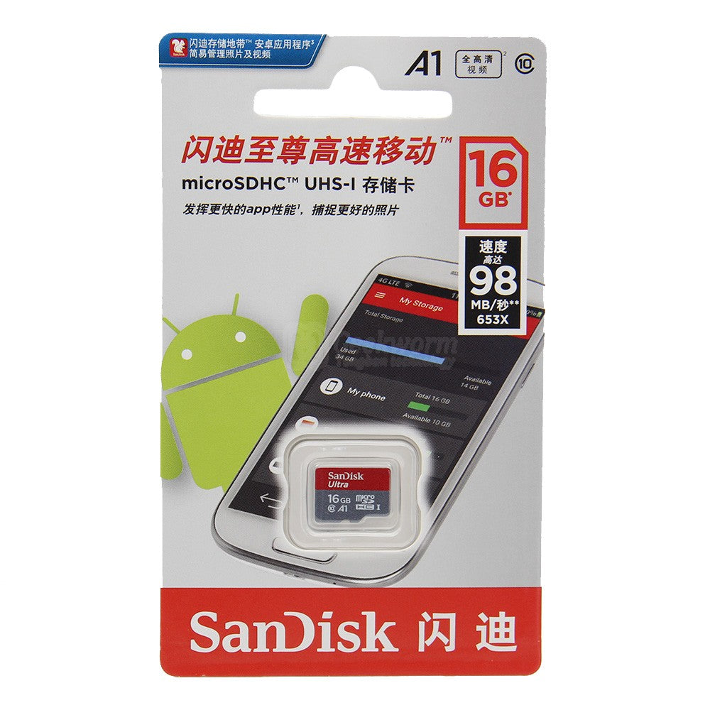 SanDisk Micro SD 64GB/32GB/16GB 98mb/s TF Usb Flash Memory Card