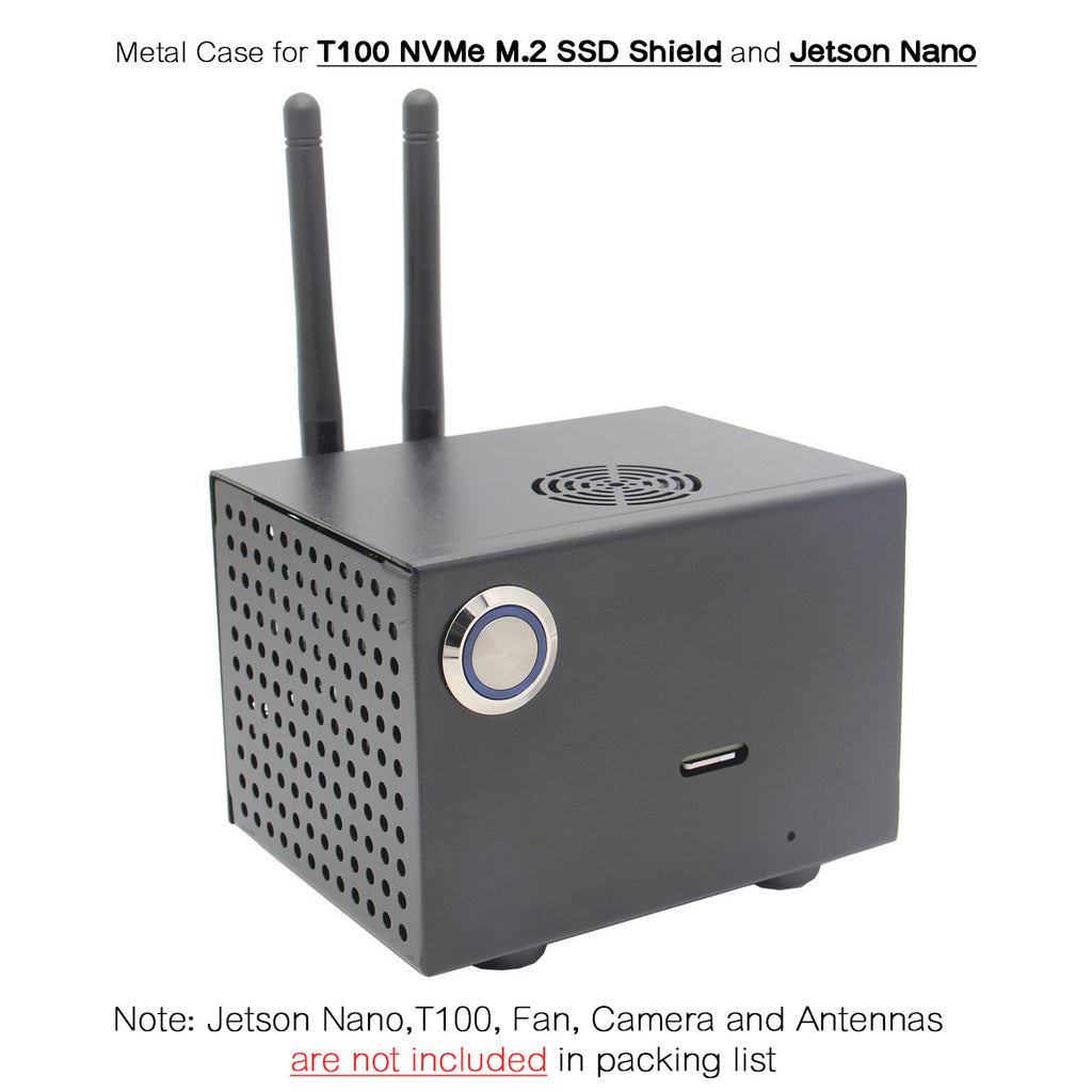 Geekworm T100-C1 Metal Case for Jetson Nano Rev A02 and T100