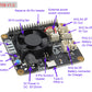 Raspberry Pi 4B/3B+/3B X708 V2.0 UPS HAT & Power Management Board with Cooling Fan