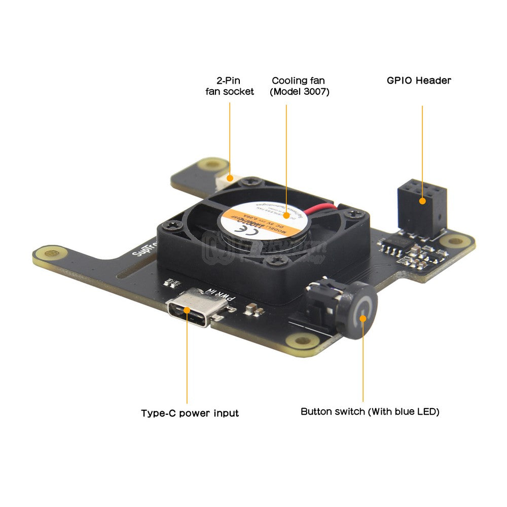 Geekworm X876 M.2 NVME SSD Storage NAS Kit for Raspberry Pi 4 Model B