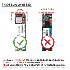 Geekworm NASPi CM4-M2 SATA&NVMe SSD NAS Kit for Raspberry Pi Compute M