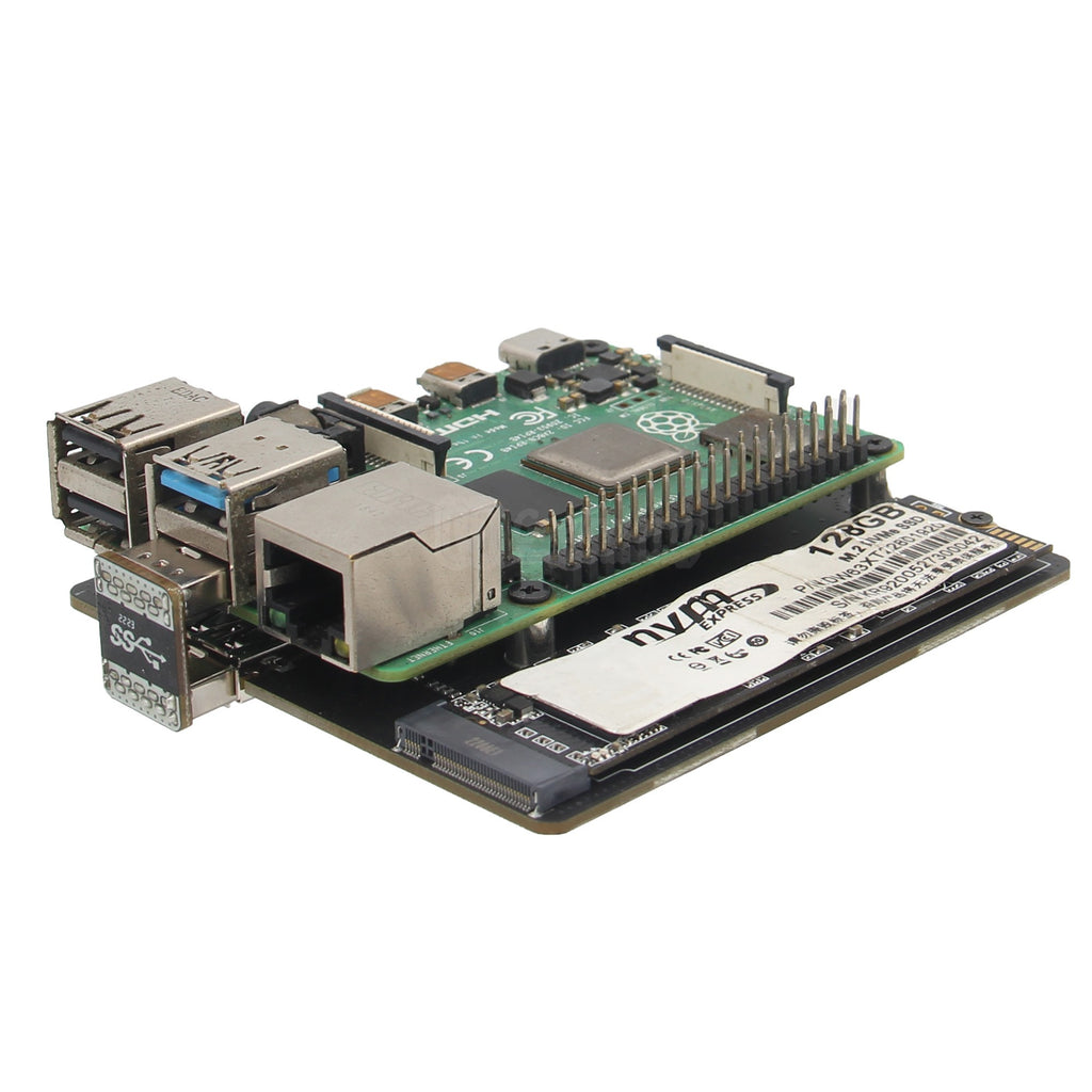 For Raspberry Pi 4, X876 V1.1 NVME M.2 SSD Storage Expansion Board Support Key-M 2280 SSD