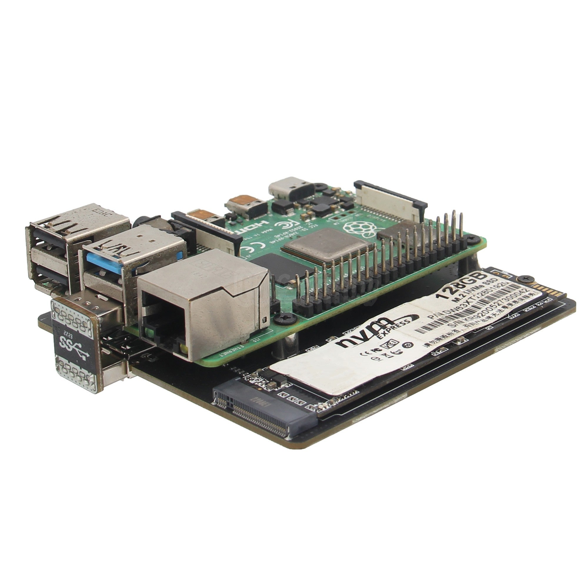 GeeekPi M.2 NVME SSD Storage Expansion Board for Raspberry Pi 4, Only  Support M.2 NVME SSD (Pi Board or M.2 NVME SSD NOT Included)