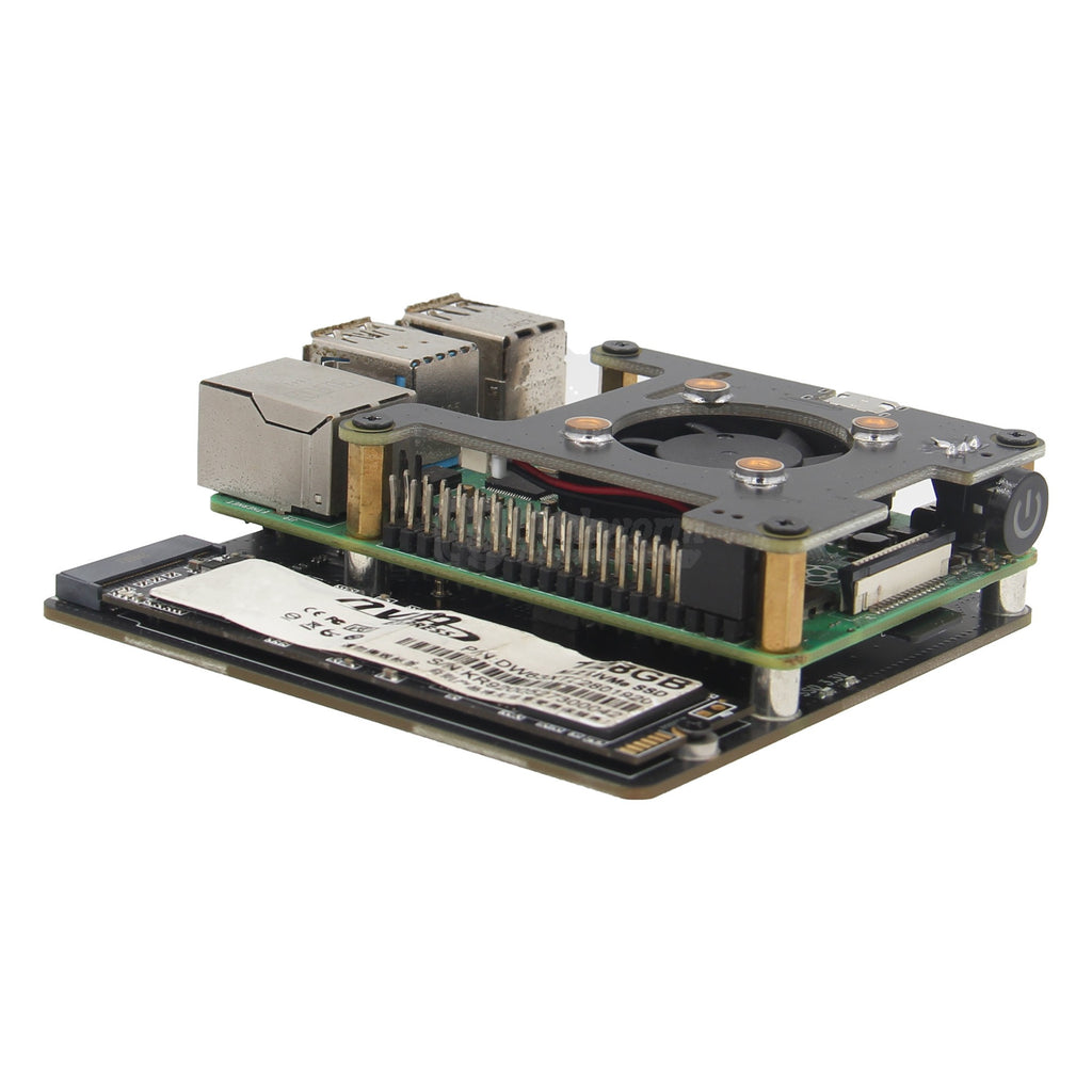 For Raspberry Pi 4, X876 V1.1 NVME M.2 SSD Storage Expansion Board Sup –  Geekworm