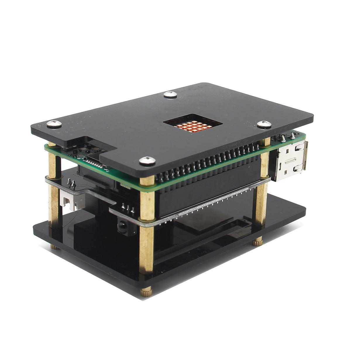 Raspberry Pi HAT Size Protective Acrylic Case – Geekworm