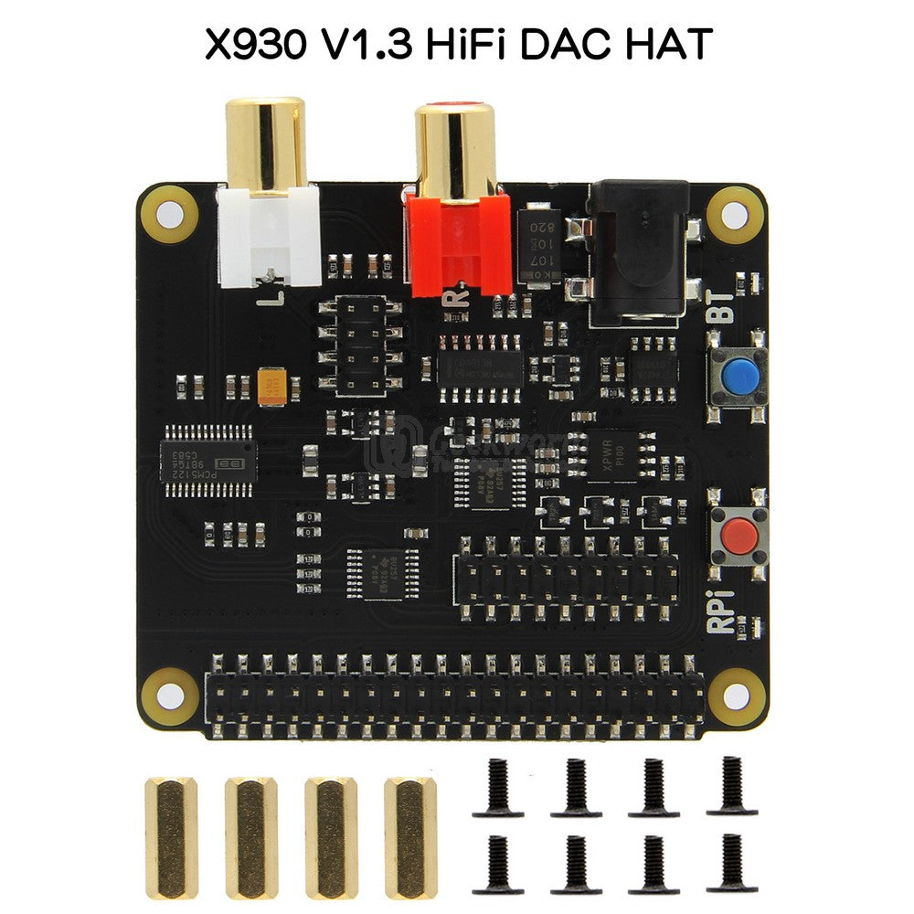 Raspberry Pi 4B/3B+/3B X930 HiFi DAC HAT Expansion Board