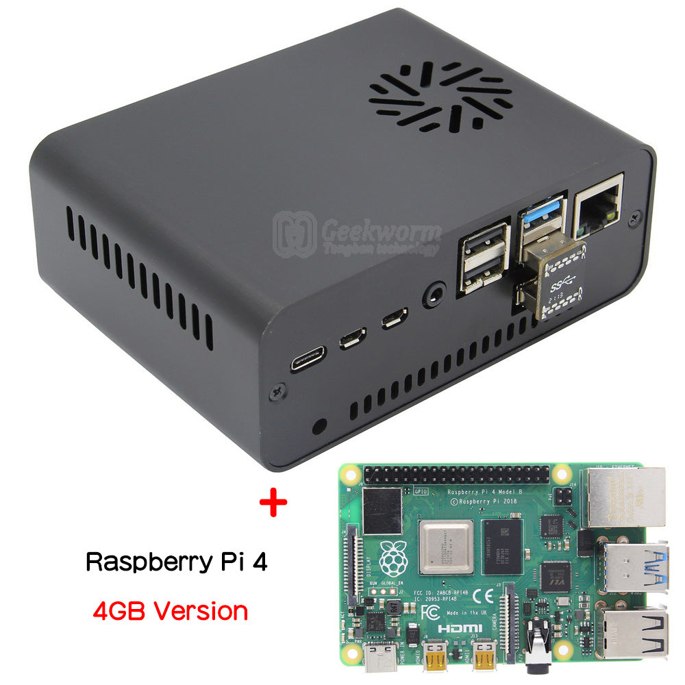 Geekworm NASPi CM4-M2 SATA&NVMe SSD NAS Kit Compatible with