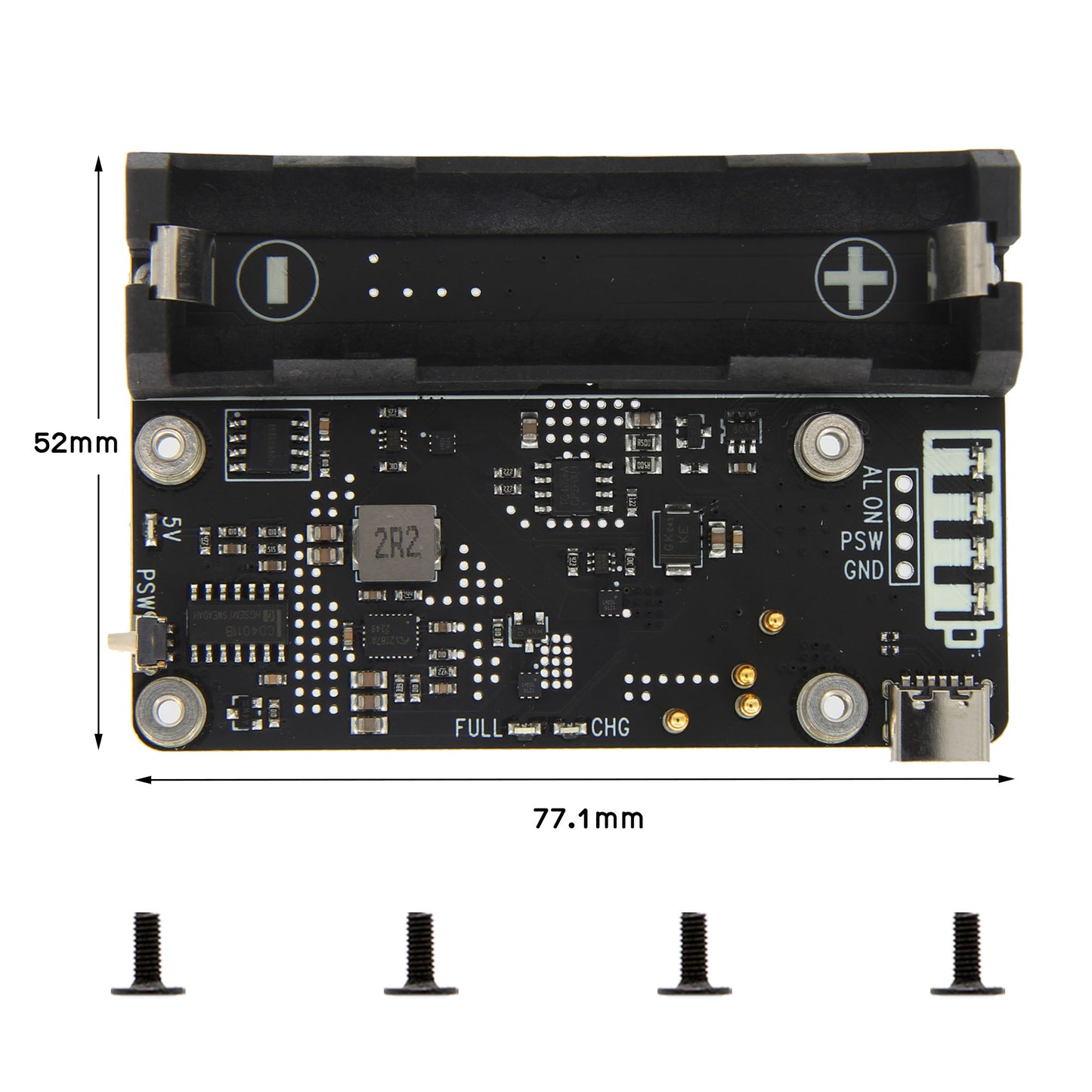 Geekworm X306 V1.3 18650 UPS Expansion Board for Raspberry Pi Zero 2W